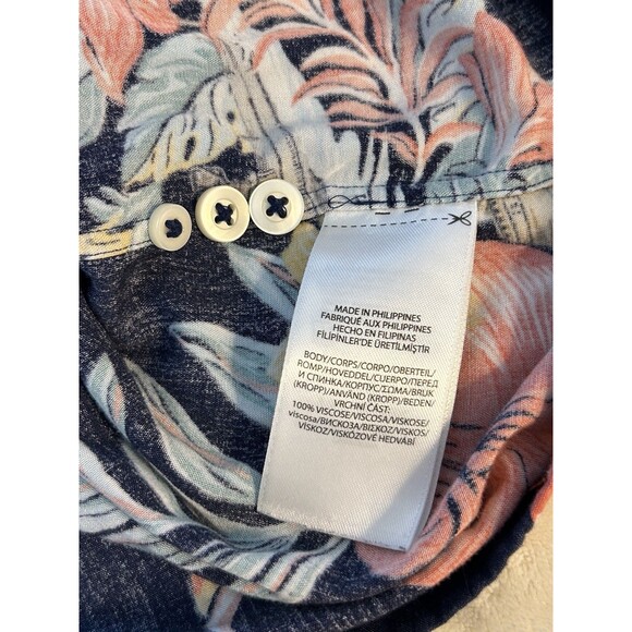 VTG Polo Ralph Lauren Men Shirt Large Tall Viscose Camp Ship Aloha Island Resort - Picture 10 of 10